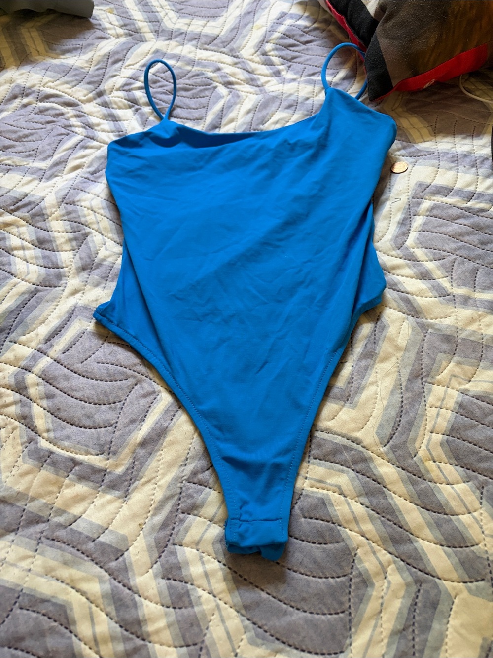 Blue body suit  - Classic Scoop